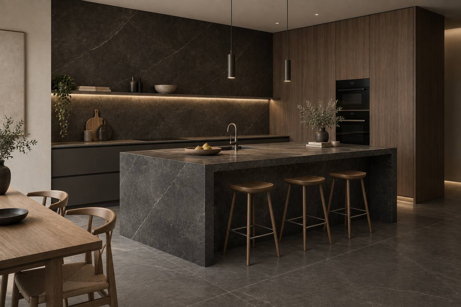 Cocina con Stone Black