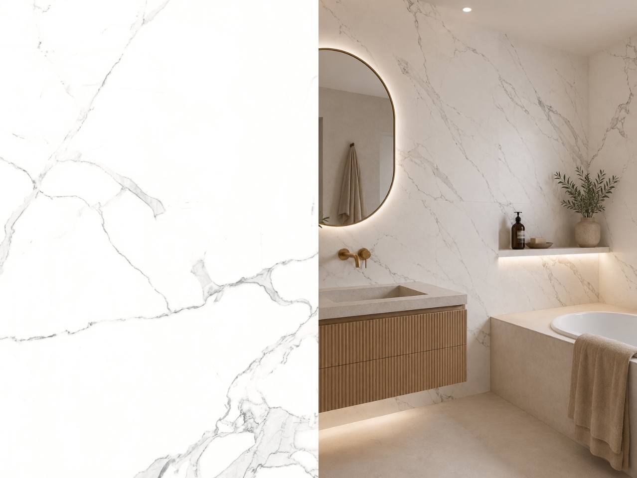 Silver Stone Sparkle Classic Statuario